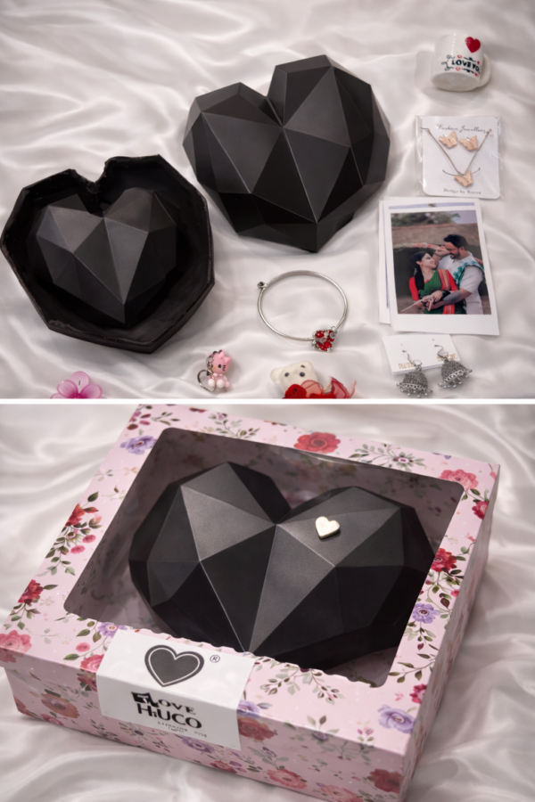 valentine's day special heart - 500g chocolate