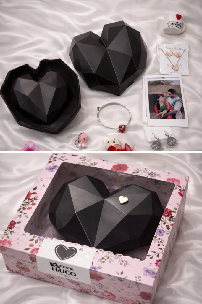 valentine's day special heart - 500g chocolate