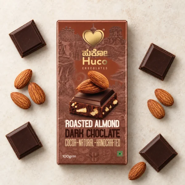 Huco Special Roasted Almond Dark Chocolate