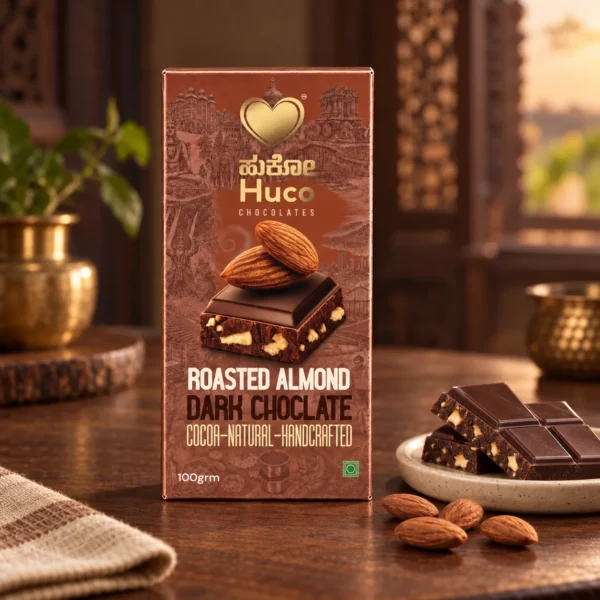 Huco Special Roasted Almond Dark Chocolate