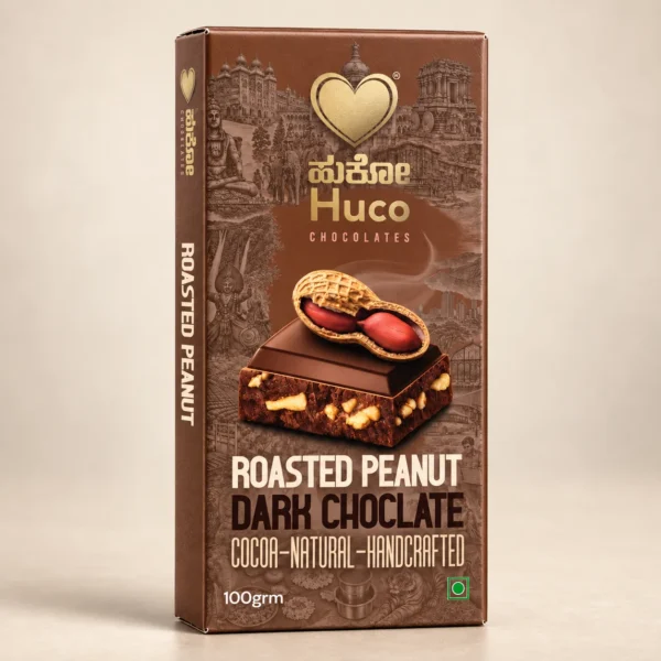 Huco Special Roasted Peanut Dark Chocolate