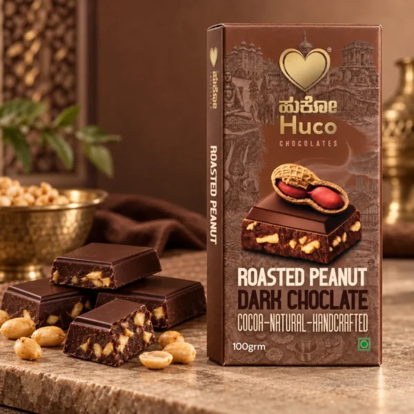 Huco Special Roasted Peanut Dark Chocolate