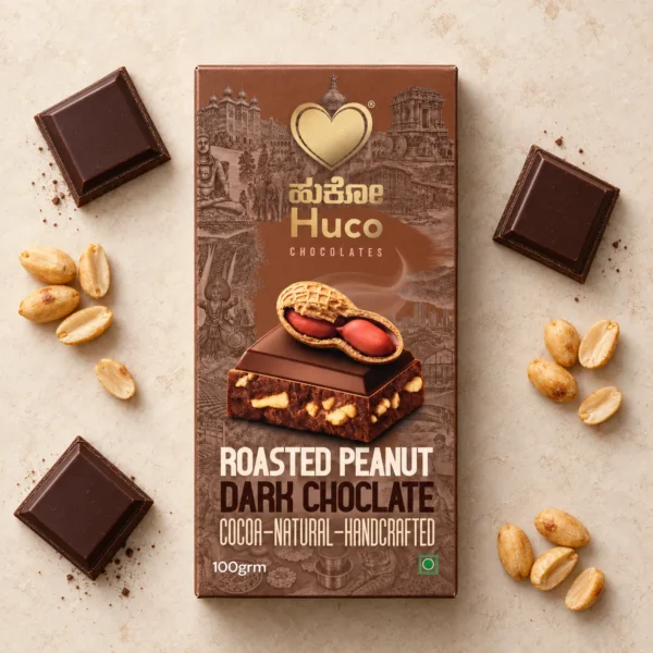Huco Special Roasted Peanut Dark Chocolate