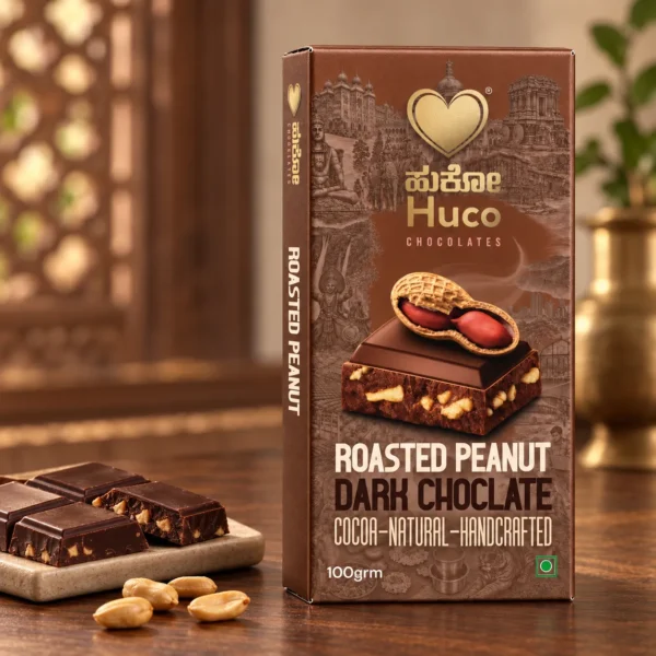 Huco Special Roasted Peanut Dark Chocolate